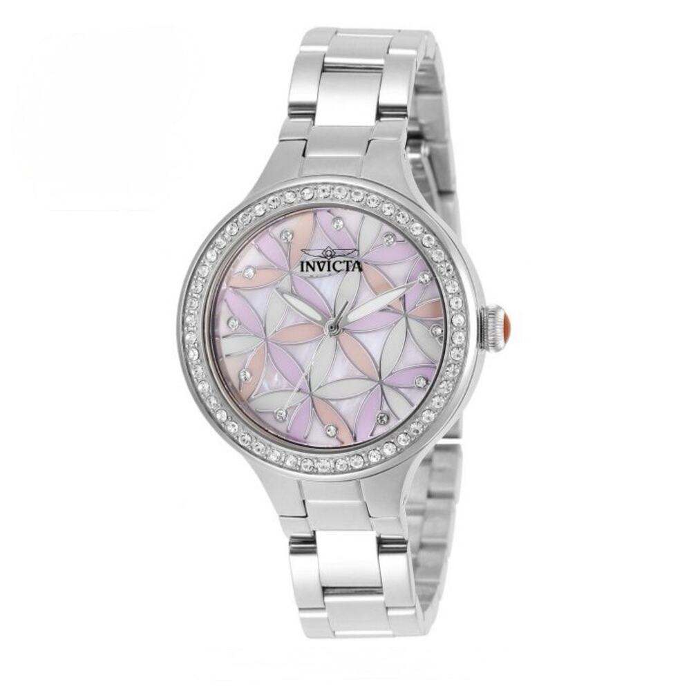 Invicta Wildflower Women's Watch w/ Mother of Pearl Dial-34mm, Steel (28823)-NEW